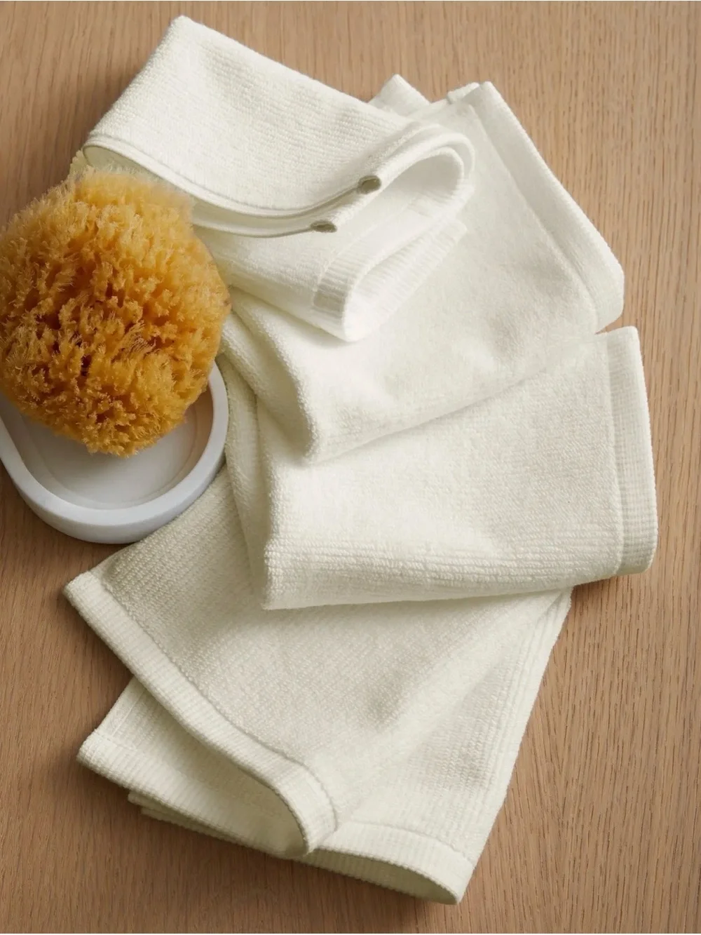Turkish Ribbed Quick Dry Bath Towel Bundle Color: Ivory